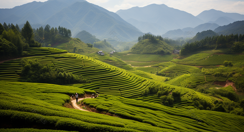 遂昌大柘茶园风光,高清,摄影图,摄影图片,图片大全,摄影图免费下载